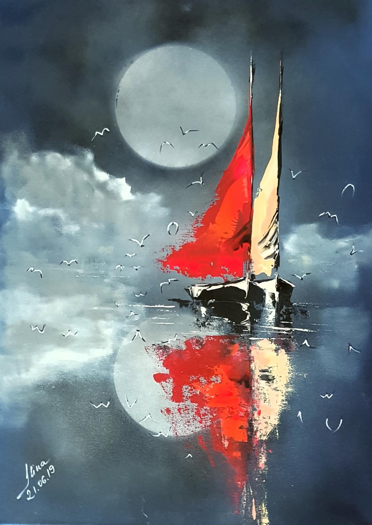 ArteDiAlina.com painting: hidden jealousy